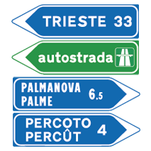 SEGNALI DI DIREZIONE EXTRAURBANA